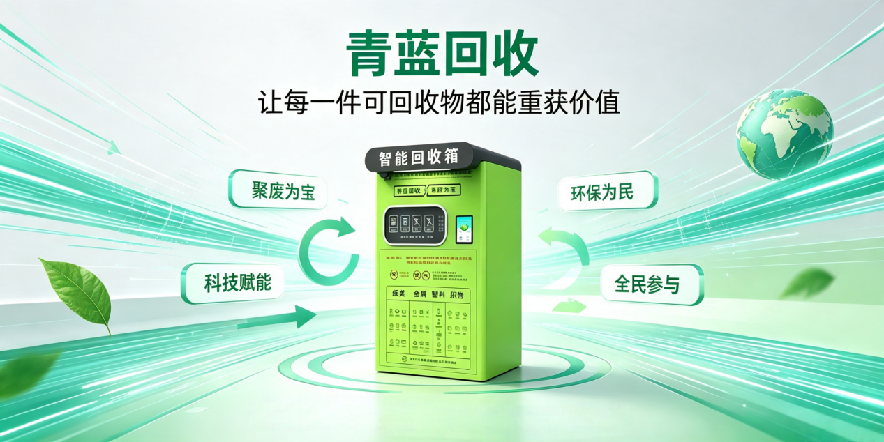 环保创业蓝海赛道！青蓝回收智能回收箱，靠谱加盟优选