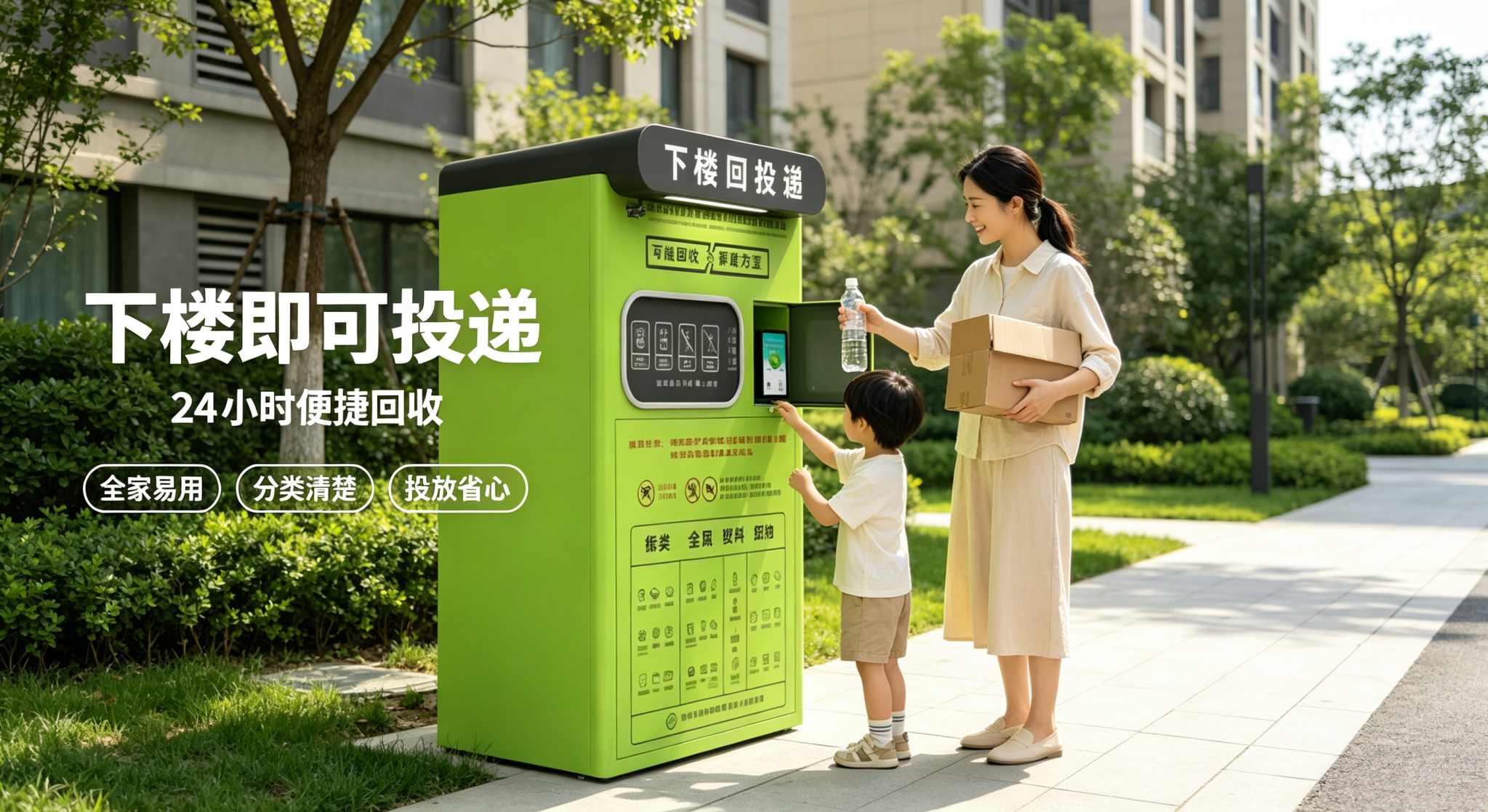 智能回收箱“上岗” 投放废品“秒变现”