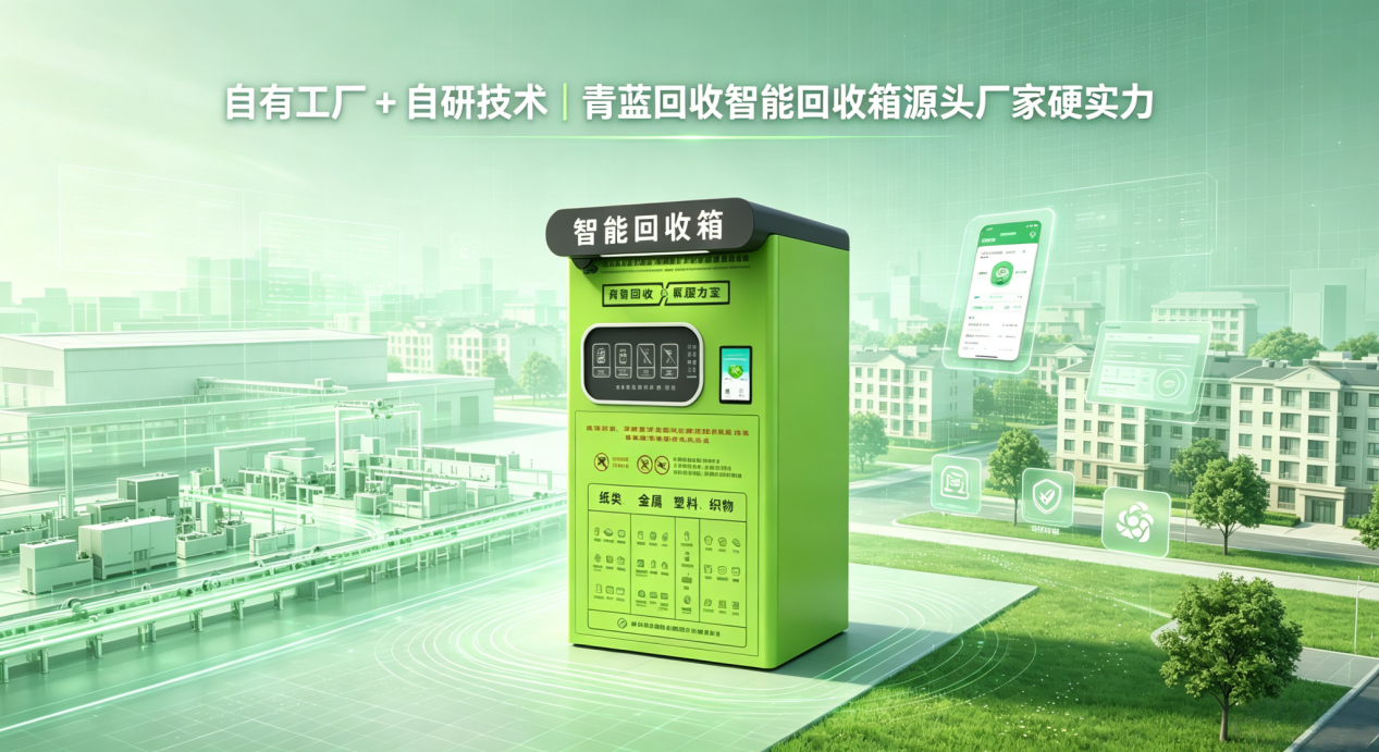 自有工厂+自研技术，青蓝回收智能回收箱打造源头厂家硬实力