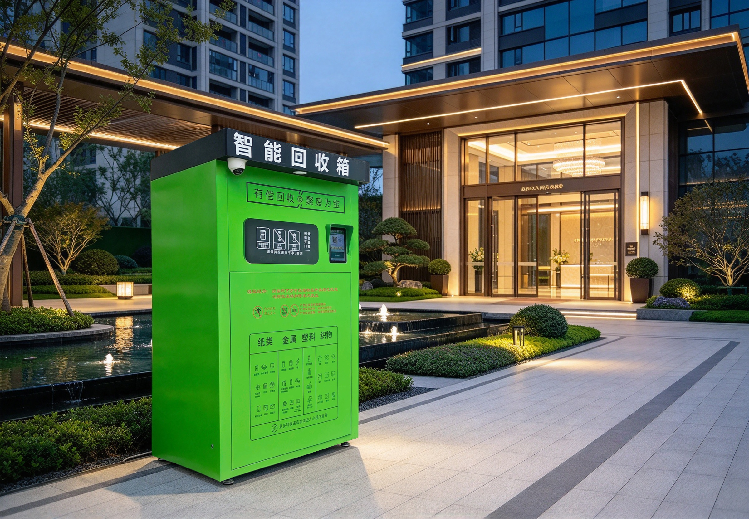 高端小区场景|高品质社区环保回收案例