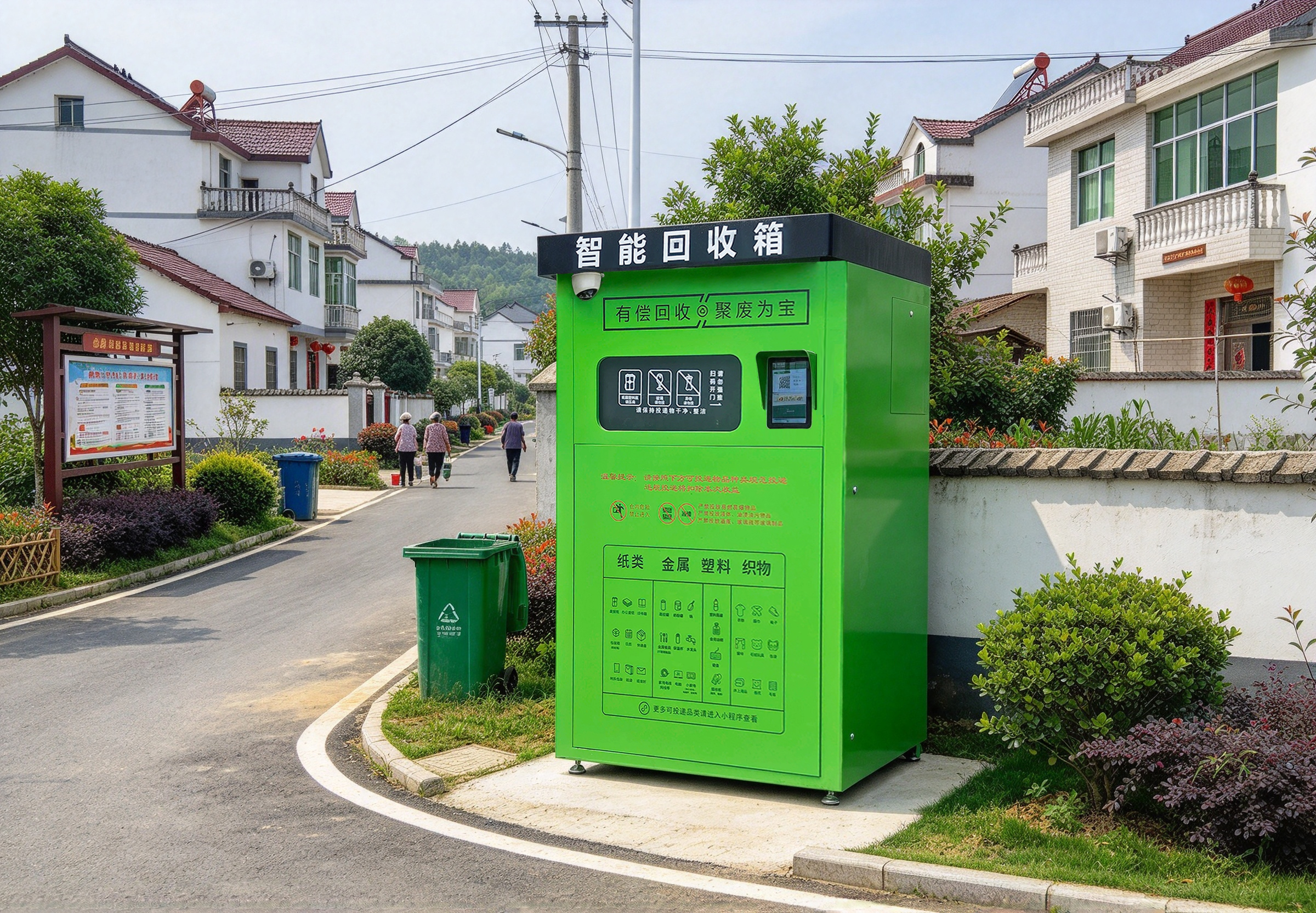 乡镇场景_农村片区便民再生资源回收案例